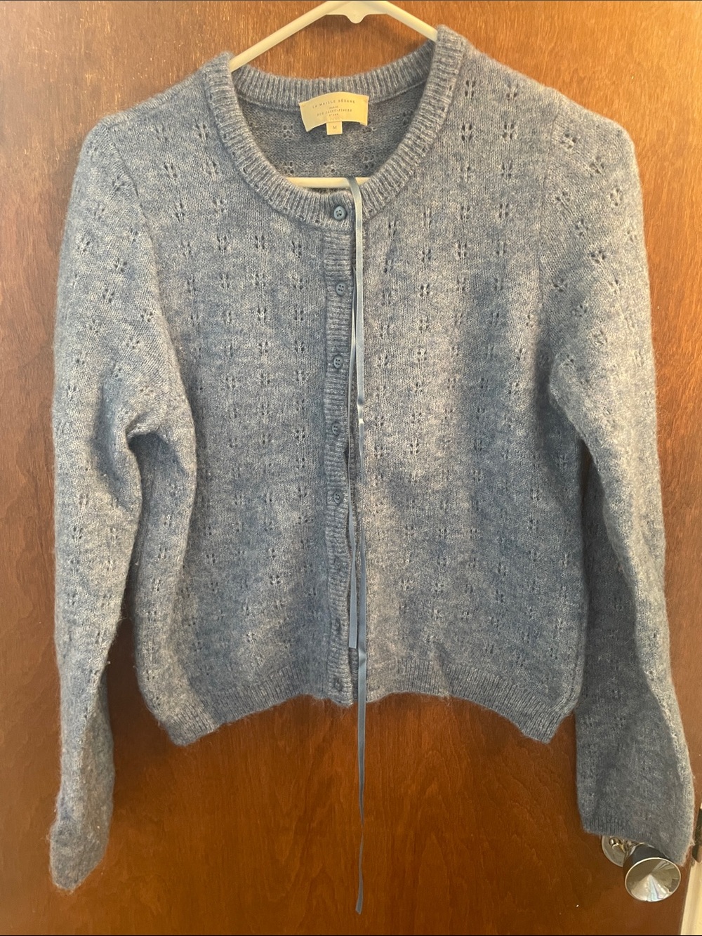 Sézane blue cardigan M